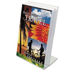 (6 Pack Value Bundle) UNV76852 Clear Self-Standing Desk Frame for 8 1/2 x 11 Insert, 3/Pack, Clear