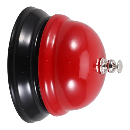 SOPOTUTU Campanello da Tavolo Rosso Manuale per Servizio e Giochi Campanello Chiamata per Tavolo da Pranzo Ufficio Ristorante e Reception Pulsante Avviso per Anziani e Quiz Divertenti