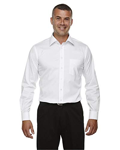 Devon & Jones Men's Crown Woven Collection™ Solid Stretch Twill 4Xl White #TOP22