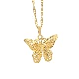 VAttract Gold-Plated Butterfly Choker