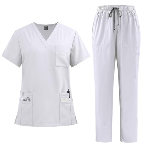 XYYYHTL Uniforme Sanitario Mujer Sanitario Jogger Pantalon Uniforme &Casaca Mujer Pijama
