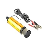 BHTZBB Electric Car Oil Pump 12V Compatible for Pumping Diesel Oil Water Fuel Transfer Pump 12L/min Submersible Aluminum Alloy Shell 38/51MM Fuel Pump Mounting Kit Fuel Pump Removal Tool