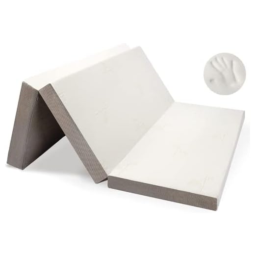 Milliard Tri Folding Memory Foam Mattress with Washable Cover Full (73 inches x 52 inches x 6 inches)