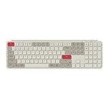 【国内正規品】Keychron B6 Pro ウルトラスリム ワイヤレスキーボード、フルサイズ、テンキー付、ZMKカスタマイズ、シザースイッチ、2.4 GHz/Bluetooth 5.2/有線接続、ロングバッテリーライフ、Mac Windows Linux対応 (レトロレッド, USレイアウト)