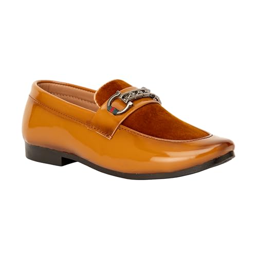 Image of SIYA Freeplay Loafers /Shoes for Boys /Kids, Casual and Party Footwear for Age 2 to 10 Years - Black, Brown, Tan