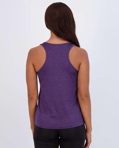 Image of Real Essentials 5-Pack Women's Racerback Tank Top Dry-Fit Athletic Performance Yoga Activewear (Available in Plus Size)