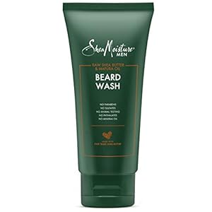 Shea Moisture Mens Beard Wash, Premium All Natural ingredients, Maracuja Oil & Shea Butter Deep Clean & Refresh Cleanser, 6 Ounce