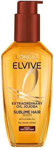 L'Oreal Paris L'Oréal Paris, Hair Oil, Heat Protection, Increases Shine & Softness, Elvive Extraordinary Oil Extra Rich, 100ml