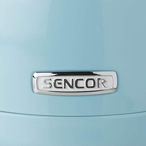 Sencor Elegant 1.2L Crystal Electric Kettle With 360 Degree Swivel Power Cord Base and Anti Drip Spout, Forget-Me-Not Blue