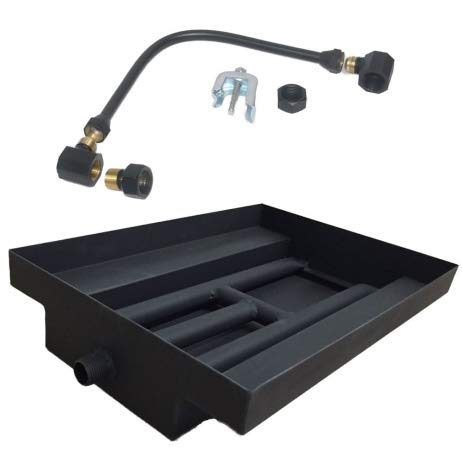 27 in. Powder Coated Burner Island Kit, Natural Gas