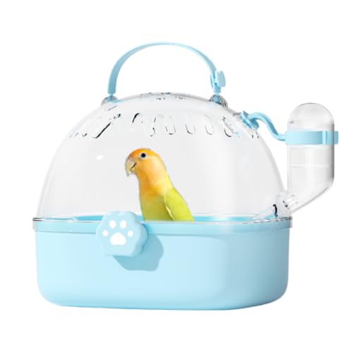 Bird Carrier Cage with Water Bottle, Portable Parrot Travel Carrier Carry Case 7.2