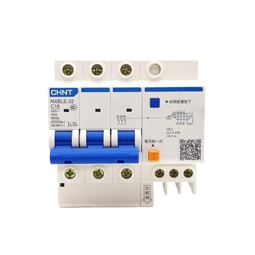 �c���d���Ւf�� NXBLE-32 3P 30mA C6A 10A 16A 20A 25A 32A �Ւf�� DZ47LE-32 RCBO �̌����p(C20A)