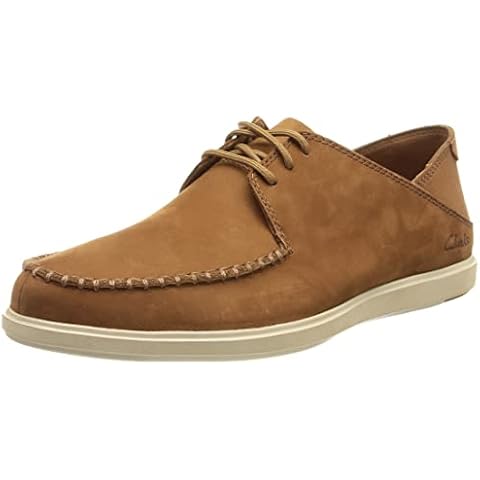Clarks Herren Bratton Tie Oxford, Dunkelbrauner Nubuk Cover