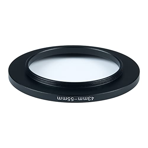Image of 43mm to 55mm Step-Up Ring Filter Adapter for All Brands UV ND CPL Metal Ring Step-Up Rings Adapter Filter (43mm-55mm)