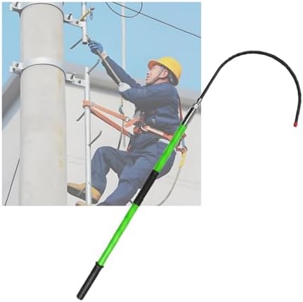 Electrical Safety Rescue Hook - Lightweight Insulated Lifesaving Pole, Portable Safety Rescue Rod, Load Capacity 100kg/220lbs, 100cm