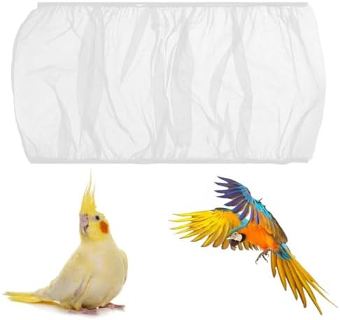Copertura Rete Per Gabbia Uccelli - Anti-Spargimento Semi E Piume, Morbida E Regolabile
