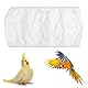 OUDQFCJ 2 Stück Universal Vogelkäfig Samenfänger, Schutznetz für Vogelkäfig, Einstellbar Papageien Kordelzug Vogelfutter Netz, Papageien Nylon Mesh Vogelkäfig Abdeckung (Runde Quadratische Käfige)