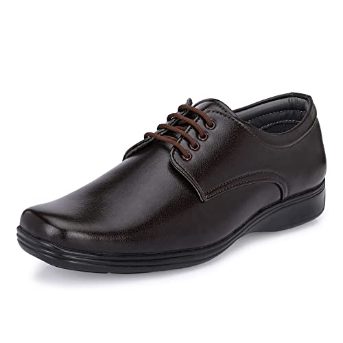 Image of Centrino Mens Formal Shoes |Elegant Lace Up Derby for Business & Casual Wear | Premium Craftsmanship for a Stylish & Sophisticated Look | Cushioned Insole for All-Day Comfort & Support (6047)