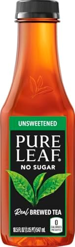 Pure Leaf Iced Tea, Unsweetened Black Tea, 18.5 oz