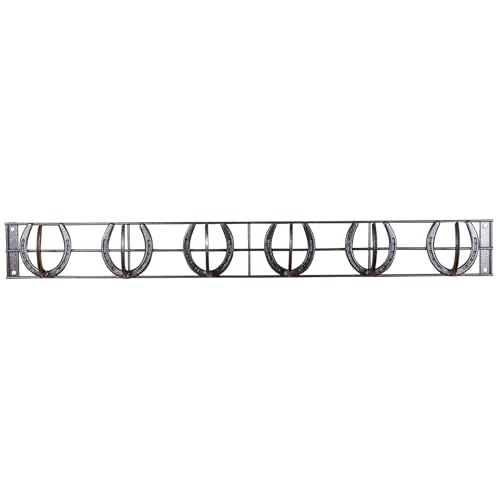 Schneiders Easy-Up Pro Mountable Horseshoe 6 Hook Rack | Durable and Stylish Design | Versatile Horseshoe Hooks | Suitable for Various Locations | Solid Steel Construction | 7-Year Warranty