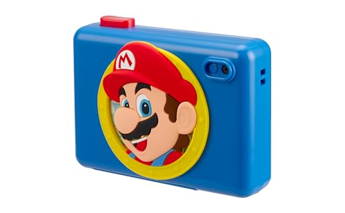 Image of Super Mario Kids Camera with SD Card, Digital Camera for Kids with Video Recording and Built-in Digital Stickers (Super Mario)