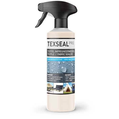 Texseal Pro - Textiel impregneermiddel - Textile protector - 100% Waterafstotende Impregneerspray -Meubelstof - Waterdicht maken Jas, Bank, Tent - Vuil en waterafstotende spray - 500ml