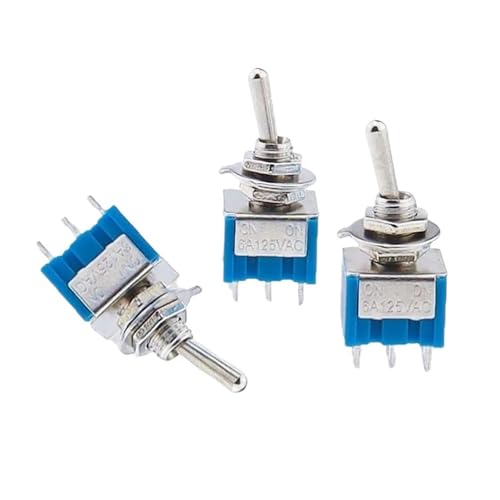 Interrupteur à bascule MTS-203 bipolaire marche-arrêt-marche 120V AC 6A