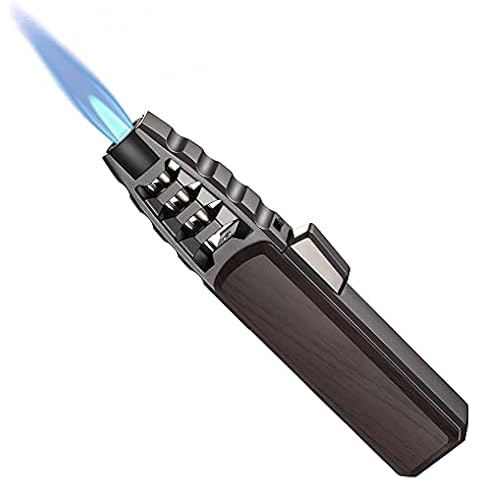 Butane Torch Lighter, Refillable Kitchen Cooking Torch Windproof Adjustable Flame Solar Beam Torch HARYGATE Blow Torch with Safety Lock for Baking Creme Brulee Cover