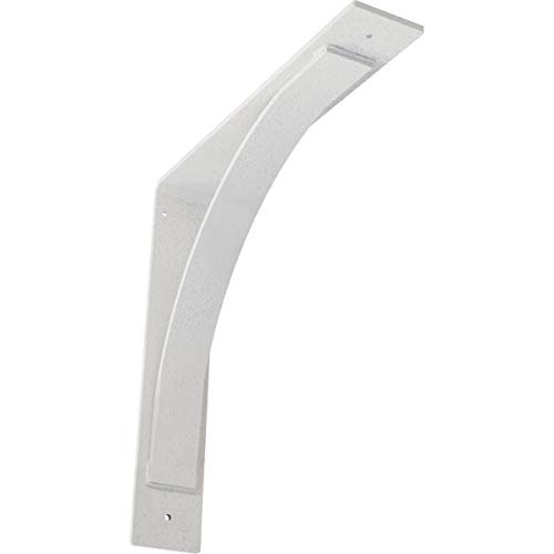 3" W x 16" D x 16" H Morris Steel Bracket, Hammered White