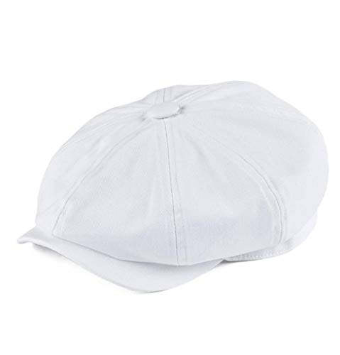 Yhhzw Casquette Gavroche Blanche Chapeau En Coton Twill Cover
