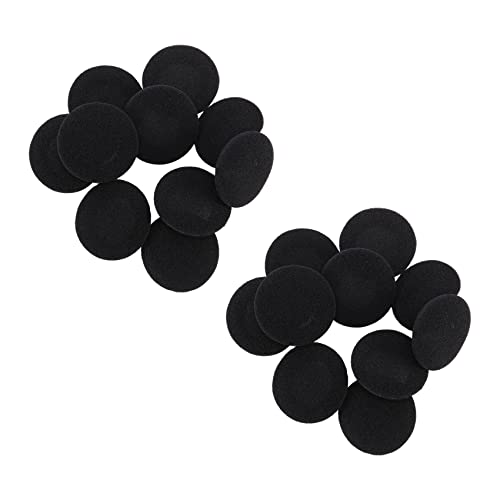 Colore:Nero Speesy 20 Spugnette Morbide Protettive Orecchio Nero per Cuffie da 5cm