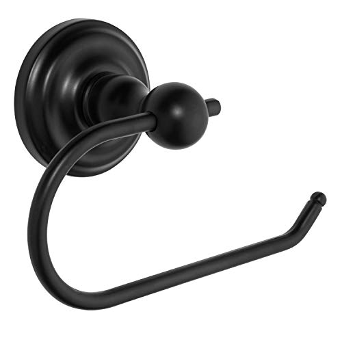 Designers Impressions Royal Series Black Euro Toilet/Tissue Paper Holder: MBA5526