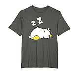 Pato Durmiendo Divertido Pato Cansado Pijama Amor Patos Camiseta