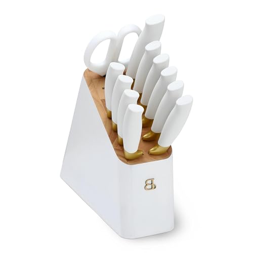SeaMory 12 Piece Knife Block Set, Soft-Grip Ergonomic Handles, Stick ...
