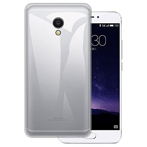 OAGELIM Hülle kompatibel mit Meizu MX6 Hülle Stoßfeste TPU Weiche Flexible Schützende Handyhülle mit Kratzfestigkeit & Militärischer Fallschutz (Transparent)