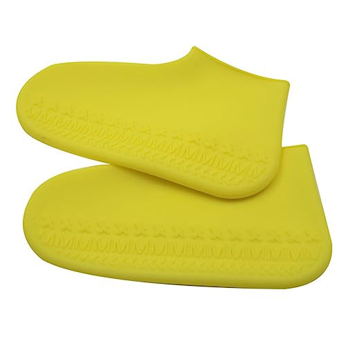balacoo Unisex Rain Shoe Covers 1 Pair Thicken Rainshoes Cover Silicone Material for Men Women