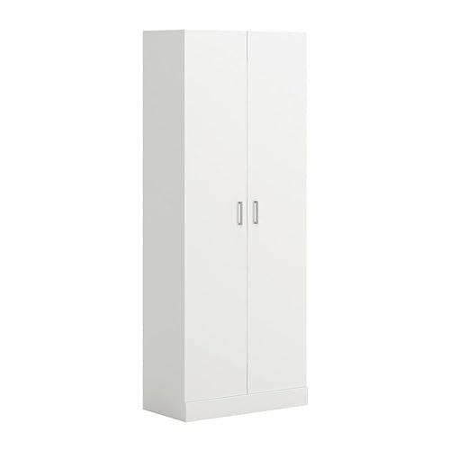 Sauder Storage Cabinet, White Finish