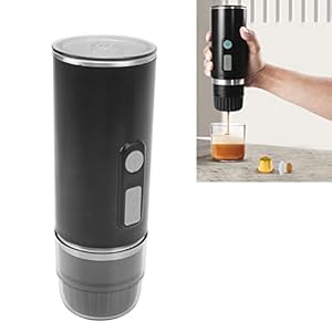 KENANLAN Cafetière Portable, Petite Cafetière, Machine à Café Entièrement Automatique Universelle pour Bureau Camping Randonnée Maison