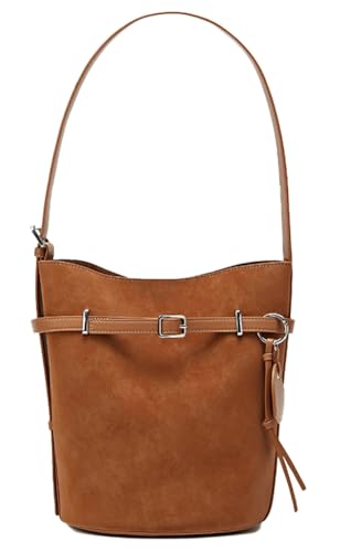 Stylish Suede Shoulder Bags Slouchy Hobo Bag Ladies Travel Work Purses Top Handle Handbags Trendy Solid Retro Tote 2025