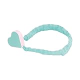 Prophete Kinder Fahrradschloss/Mädchen Fahrradschloss mit Herz-Verschluss, leicht und flexibel, 65 cm Länge, Textilummantelung als Kratzschutz, Türkis