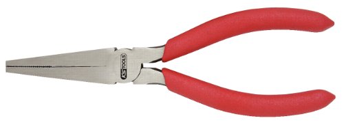 KS Tools Classic 200mm Serrated Flat Plier, Rot