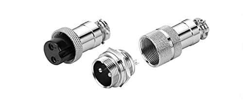 Conector de aviación 2 pines Pack x4 GX16 16mm miniatura 2