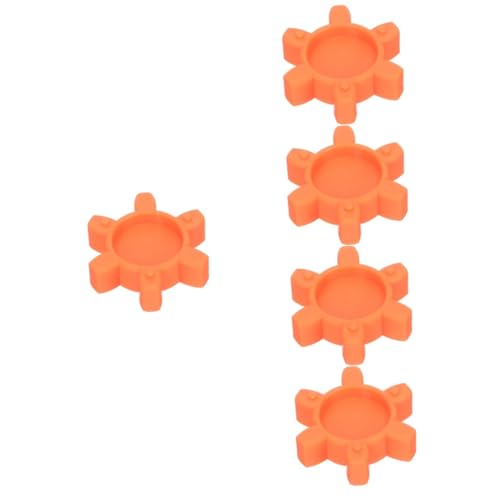 MUCKLILY 5pcs Rubber Spider Insert for Jaw Coupler Cnc Machine Accessory Shape Machine Fittings