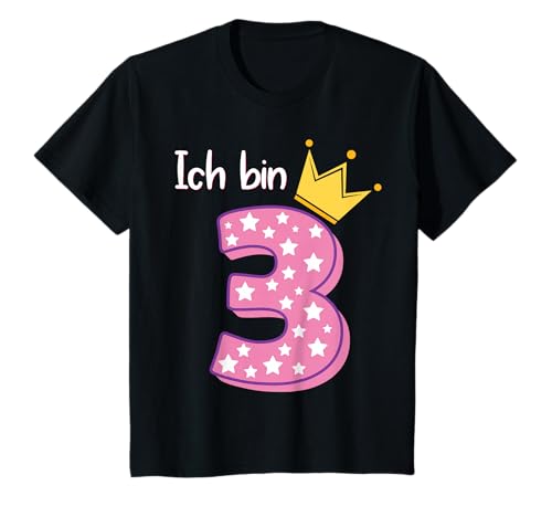 3 Geburtstag Mädchen Outfit DREI Dritter 3 Geburtstag T-Shirt