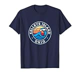 Kelleys Island Ohio OH Vintage Nautical Waves T-Shirt