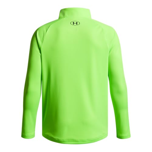 Under Armour Boys' Tech 2.0 1/2 Zip T-Shirt, (389) Hyper Green / / Black, Large2
