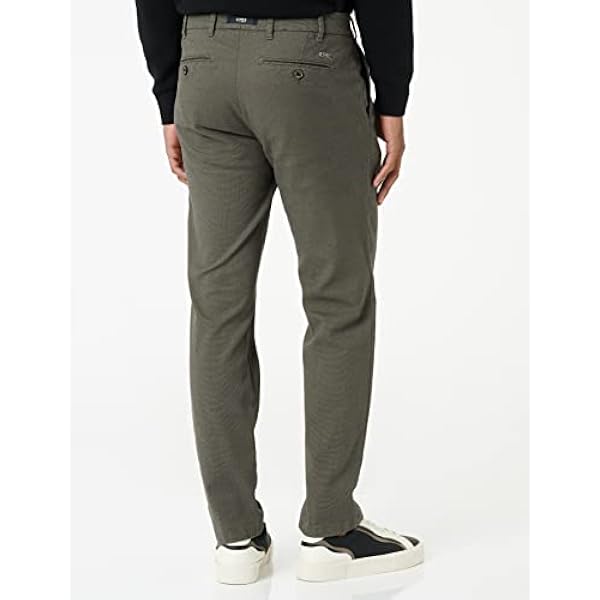 EUREX by Brax Jonas Cotton 3.0, Parte Frontal Plana Pantalón, Antracita, 33W x 30L para Hombre