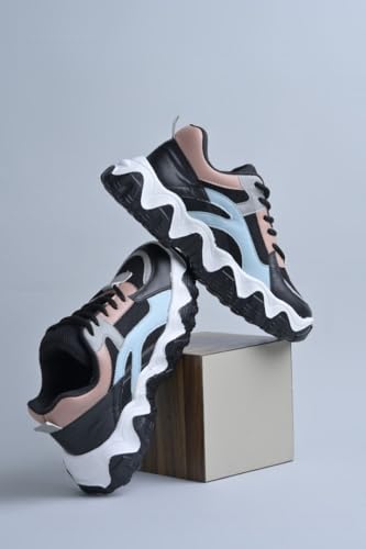 Image of JM LOOKS Women's Chunky Mesh Sneakers Casual Shoes Sporty, Stylish, and Built for All-Day Comfort