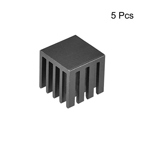 Disipador térmico uxcell negro contra caídas de tensión en chips MOS de GPU 3
