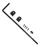 XCEL Black Cane Bolt 18' x 1/2' Steel for Double gate Panels